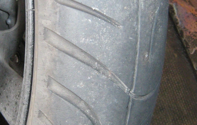 an ordinary run of the mill motorcycle tyre